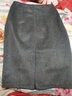 皮爾卡丹針織2025潮流秋冬新款毛呢半身裙中長(cháng)款包臀高腰顯瘦一步裙加厚 灰色 M 曬單實(shí)拍圖