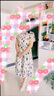 川朗連衣裙2025夏季新中長(zhǎng)款女裝溫柔風(fēng)遮肚子顯瘦氣質(zhì)雪紡碎花裙子 米底黑花 XL （115斤-130斤） 曬單實(shí)拍圖