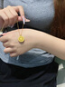 中國黃金（CHINA GOLD）八寶羅盤(pán)黃金吊墜女士足金福字項鏈首飾情人節實(shí)用生日禮物送女友 八寶羅盤(pán)吊墜 約2.3g【配18K金鏈】 曬單實(shí)拍圖