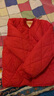 迪士尼新款一體棉校服神器童裝羽絨棉服內膽中大男兒童保暖女童外套 紅色 整塊棉不起坨 160 建議身高140-155CM 曬單實(shí)拍圖