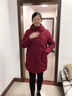 俞兆林中年媽媽裝羽絨服外套新款棉衣中老年人棉服女奶奶冬裝加大碼棉襖 888-酒紅色【棉服】 加厚 2XL 【建議115-130斤】 曬單實(shí)拍圖