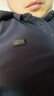 恒源祥華夫格長(zhǎng)袖T恤男士翻領(lǐng)含桑蠶絲百搭上衣HJ147 藏青 180/96A  曬單實(shí)拍圖