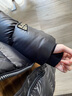 高梵黑金鵝絨服女王4.0九格長款泡芙羽絨服女過膝顯高顯瘦時尚外套 4.0黑色 S 曬單實拍圖