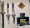 DUKE公爵開(kāi)學(xué)季教師節特別款一筆三用/鋼筆/美工筆/禮謝師恩感恩教師/好禮贈送 教師節藍盒對筆款(亮光黑色) 曬單實(shí)拍圖