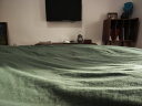 网易严选A类新疆天竺棉100%全棉针织加厚保暖四件套墨绿色床笠款1.2m床  实拍图