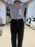 GOKU男童背帶褲英倫兒童西裝小男孩春秋季禮服花童主持人幼兒園演出服 藍色短袖+長褲 140 曬單實拍圖