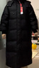 Olrain歐芮兒中長(cháng)款黑色羽絨服女冬季寬松顯瘦時(shí)尚過(guò)膝鴨絨外套 黑色 S 曬單實(shí)拍圖