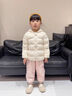 班喜迪兒童羽絨褲冬裝2025新款男童三防褲子女童加厚保暖休閑褲寶寶冬季 粉色 120 cm 曬單實(shí)拍圖