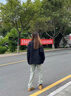 潮韓都牛仔褲男潮牌春秋夏季直筒微喇褲男生美式復(fù)古休閑褲堆積感褲子 G841水泥灰 XL （130至145斤可穿） 曬單實(shí)拍圖