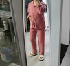 婷美雙面暖絨女士睡衣女秋冬親膚保暖開衫長袖長褲家居服套裝  XL 曬單實(shí)拍圖