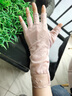kt夏季蕾絲遮陽(yáng)防曬手套女士中長(cháng)款半指露手指開(kāi)車(chē)防滑薄款漏指透氣 中長(cháng)款半指一粉色 均碼 曬單實(shí)拍圖