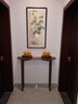 靈鷗北歐黑胡桃實木玄關(guān)桌新中式入戶玄關(guān)案臺供桌翹頭案輕奢條案幾 北美黑胡桃木100*20*92cm 組裝 曬單實拍圖