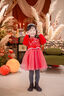 巴拉巴拉童裝女童連衣裙兒童2025新款春裝冬裝紅色新中式網(wǎng)紗假兩件拜年服 紅色調(diào)00466 110 曬單實拍圖