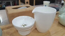 墨凜羊脂玉白瓷功夫茶具配件公道杯茶濾網(wǎng)一體陶瓷分茶器茶海濾組 羊脂玉公道杯-純白+純白全瓷過(guò)濾 曬單實(shí)拍圖