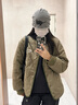 GUUKA TECH古由卡復(fù)古棉服男士休閑外套秋冬季保暖棉衣輕薄男裝柔軟情侶衣服 淺軍綠色 S 曬單實(shí)拍圖