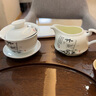 祥業(yè)梅蘭竹菊功夫茶具套裝三才碗蓋碗 四君子蓋碗泡茶杯泡茶碗蓋杯敬 竹茶具套裝9件套 曬單實(shí)拍圖