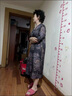即美森田（BEAUTY BUFFET）香云紗真絲桑蠶絲40到50歲中年婦女連衣裙高檔重磅女中長款過膝改 紫牡丹 M 曬單實拍圖