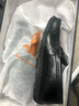 澳洲名袋鼠AUSFAMDS輕奢品牌豆豆鞋男士真皮一腳蹬軟面軟底駕車(chē)鞋頭層牛皮手工樂(lè )福鞋 黑色 【高檔禮盒包裝】 42 曬單實(shí)拍圖