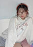 燦圖韓版慵懶連帽衛(wèi)衣女裝春秋季新款保暖長(zhǎng)袖上衣服休閑寬松遮pp外套 白灰色常規(guī) L 【建議100斤到120斤】 曬單實(shí)拍圖