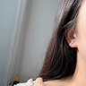 Holycat懷里貓925銀郁金香耳釘女百搭耳環(huán)女2025新款耳飾生日七夕禮物送女友 白瑪瑙郁金香耳釘【一對】 曬單實(shí)拍圖