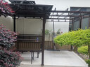御藤美家（ROYAL RATTAN）庭院葡萄架戶(hù)外遮陽(yáng)棚涼亭防腐木花架花園秋千別墅搖椅帳篷 2.5*2.5米+吊椅+桌+座板+紗簾 曬單實(shí)拍圖