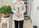 俞兆林春秋外套女2025媽媽裝春秋短外套中老年女裝中年新款30-40歲洋 米色上衣 XL 建議100斤以內(nèi) 曬單實(shí)拍圖