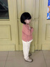 幼歌（YOUGE）嬰幼兒水果繡標寬松上衣/褲子立體玩偶寬松保暖套裝潮 炒米色褲子 （66-90兩用襠） 90 cm 曬單實(shí)拍圖