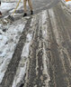 美科（MYTEC）除雪鏟加厚推雪板帶輪道路掃雪工具清雪锨戶(hù)外垃圾鐵鍬家用糧食鏟 70cm一體錳鋼雪鏟【1.4米手柄】 曬單實(shí)拍圖