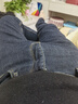 真維斯（Jeanswest）加絨牛仔褲男士秋冬款加厚保暖直筒寬松外穿休閑加棉冬季長(cháng)褲子男 8963藍黑色加絨 32 碼 曬單實(shí)拍圖