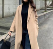 恒源祥2025冬季高端羊毛雙面羊毛絨大衣女中長(cháng)款加厚韓版新款呢外套 駝色 M  118-138斤 曬單實(shí)拍圖