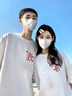 love legend情侶裝短袖t恤上衣服結婚一男一女兩件裝夏季寬松圓領(lǐng)半袖定制 白色+白色 M 男+女S 曬單實(shí)拍圖