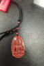 玉有情2026馬年本命佛朱砂吊墜護身符男女款原礦透光顆粒生肖守護神項鏈 曬單實(shí)拍圖
