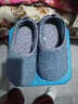 沐候日式老人孕婦靜音棉拖鞋春秋季居家室內木地板防滑男軟底月子鞋女 寶藍 38-39 曬單實(shí)拍圖