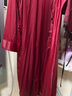 珊目爾【法式新款】重磅19姆米真絲睡裙純欲風(fēng)6A級100%桑蠶絲吊帶睡衣 酒紅色【單睡袍】 XL (170)適合115-135斤穿著(zhù) 曬單實(shí)拍圖