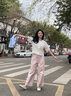 珂卡芙（KEKAFU）法式瑪麗珍鞋女鞋仙女風(fēng)平底單鞋子女優(yōu)雅珍珠淺口小皮鞋女伴娘鞋 杏色 跟高2.8cm 37 曬單實拍圖