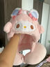 赟婭旅行可愛(ài)卡通連帽U型枕便攜護脖頸椎飛機枕辦公室出差午睡趴靠枕 粉羊【連帽U型枕】 曬單實(shí)拍圖
