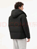 坦博爾羽絨服男款可脫卸帽短款冬保暖運(yùn)動(dòng)厚外套550335Z 黑色 180  曬單實(shí)拍圖