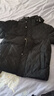 卡賓男裝90鴨絨羽絨服23秋冬老花滿(mǎn)印外套可拆卸帽 煤黑色 XL 曬單實(shí)拍圖