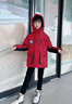 波司登（BOSIDENG）【反季】極寒90絨羽絨服5A抗菌男女兒童連帽百搭寬松運(yùn)動(dòng)保暖外套 【工裝款】紅運(yùn)當(dāng)頭9BW5-2317 130 /64 曬單實(shí)拍圖