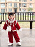 G.DUCKKIDS女童拜年服冬裝女寶寶周歲禮服小童中國風(fēng)漢服兒童冬季過年服童裝 紅色套裝 120 曬單實拍圖