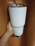 暢印304不銹鋼冰霸杯保冷保溫杯子帶吸管杯戶(hù)外便攜車(chē)載咖啡杯 白色900ML+奶茶貼紙+吸管 曬單實(shí)拍圖