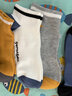七匹狼襪子男士短襪純棉夏季薄款吸汗船襪吸汗防臭襪短筒100%全棉抗菌襪 純棉抗菌時(shí)尚款- 6雙 均碼 (39-42) 曬單實(shí)拍圖