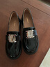 康莉樂(lè )福鞋女秋季新款平底一腳蹬休閑英倫甜美純色時(shí)尚女鞋 黑色 39 曬單實(shí)拍圖