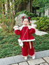 FNJ KIDS童裝女童拜年服套裝冬裝中國風(fēng)加厚新年衣服女寶寶周歲禮服 紅色（含小兔包包） 加絨 120  (建議身高110-120cm) 曬單實(shí)拍圖