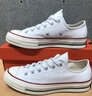 匡威（Converse）1970s正品匡威經(jīng)典板鞋小白鞋童鞋休閑帆布鞋運(yùn)動滑板鞋 162056C 36 曬單實(shí)拍圖
