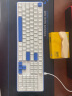 红龙（REDRAGON）KS104-B 机械键盘 有线键盘 全键热插拔PBT键帽全键无冲104键游戏办公键盘 白蓝-青木轴 实拍图