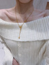 六桂福珠寶織夢(mèng)網(wǎng)黃金項鏈女足金結婚首飾套鏈七夕情人節禮物送女友老婆生日 精美品牌包裝禮盒 請勿下單 曬單實(shí)拍圖