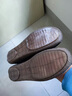 北杳牛筋底女鞋夏款真皮軟底一腳蹬單鞋平底中老年休閑老北京豆豆鞋 黑色 37 曬單實(shí)拍圖