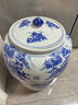 君翔景德鎮(zhèn)青花茶葉罐大號(hào)陶瓷儲(chǔ)存茶密封特大茶餅罐山水儲(chǔ)茶缸防潮 青花山水-大號(hào) 28餅 1個(gè) 曬單實(shí)拍圖
