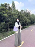 予瑾2024新款秋冬季馬海毛開衫軟糯系外穿毛衣韓版寬松外套女慵懶風(fēng)厚 米白色 S 曬單實拍圖